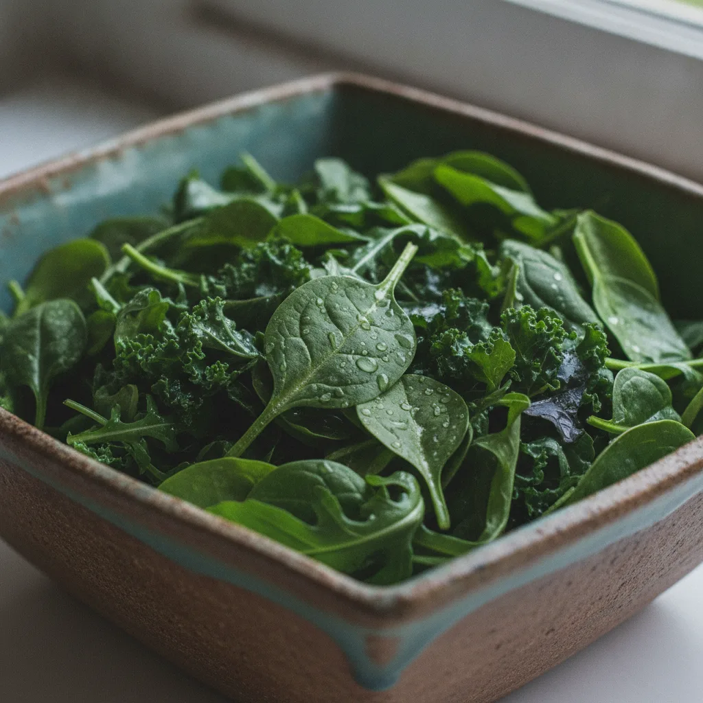 Fresh dark leafy greens